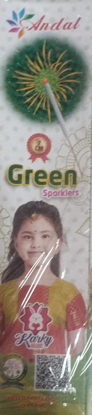 inba Crackers 7 Cm Green Sparklers(10pcs)
